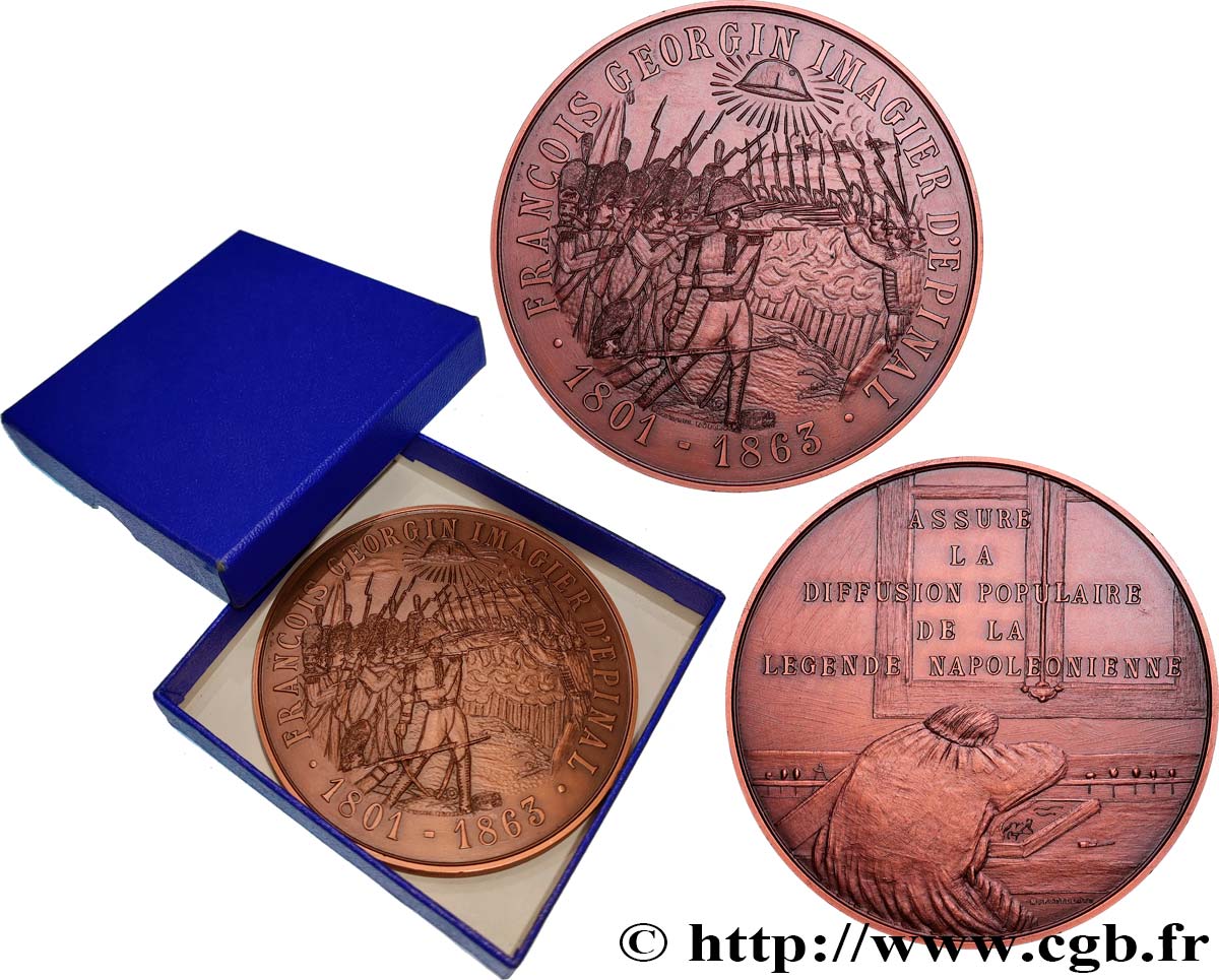 V REPUBLIC Médaille, François Georgin, Imagier d’Epinal AU