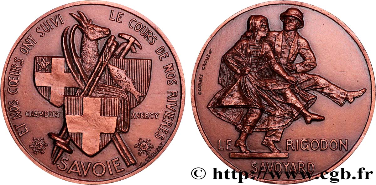 QUINTA REPUBLICA FRANCESA Médaille, Le rigodon Savoyard EBC