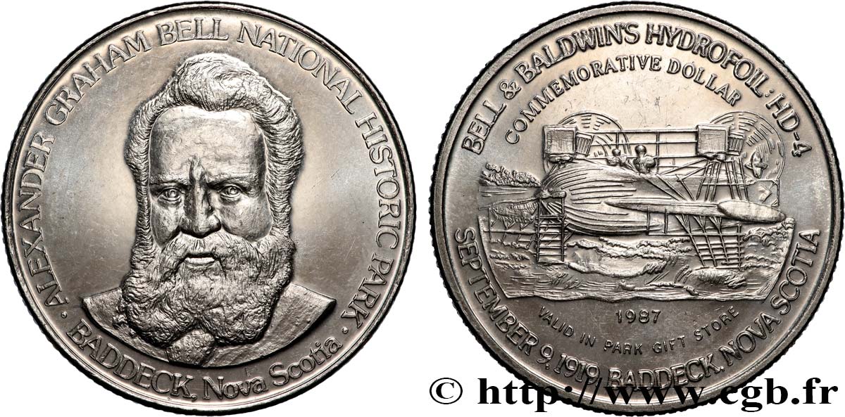 SCIENCES & SCIENTIFIQUES Médaille, Alexander Graham Bell q.SPL