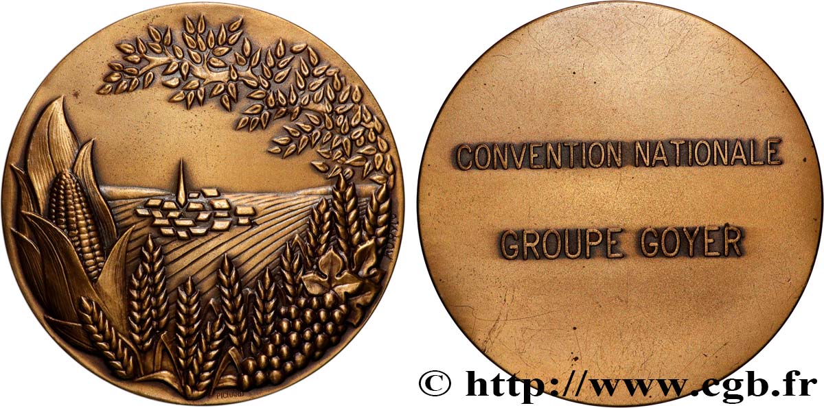 QUINTA REPUBLICA FRANCESA Médaille, Convention Nationale, Groupe Goyer EBC