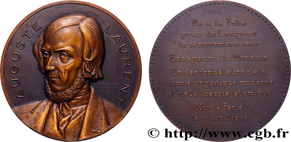 SCIENCE & SCIENTIFIC Médaille, Auguste Laurent AU