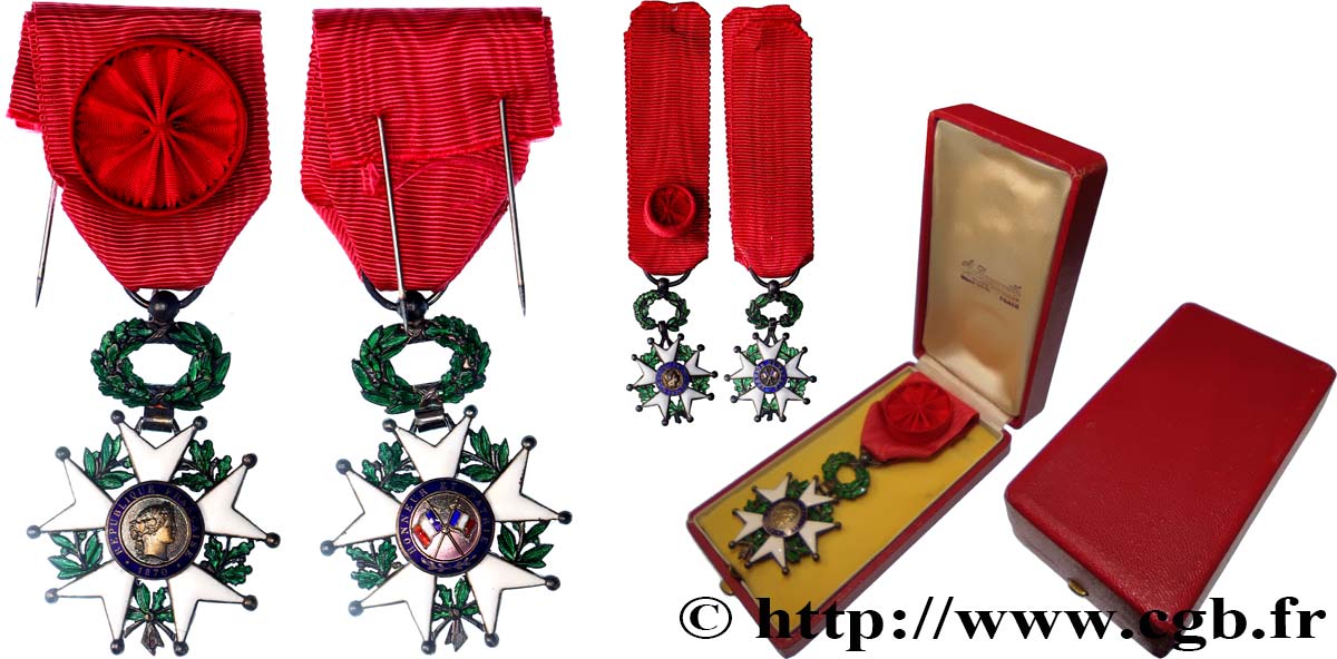 TERZA REPUBBLICA FRANCESE Légion d’Honneur - Officier et sa miniature q.SPL