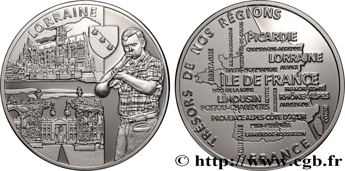 QUINTA REPUBBLICA FRANCESE Médaille, Lorraine BE