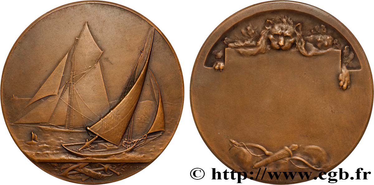 SEA AND NAVY : SHIPS AND BOATS Médaille, Bateaux à voile SPL