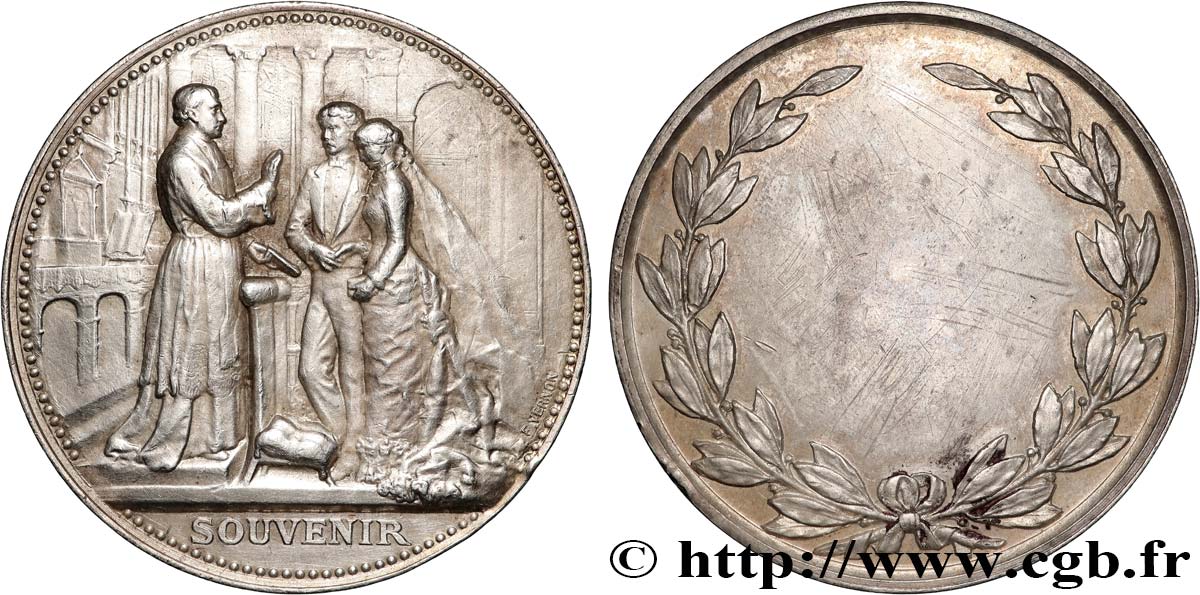 AMOUR ET MARIAGE Médaille de mariage, Souvenir BB