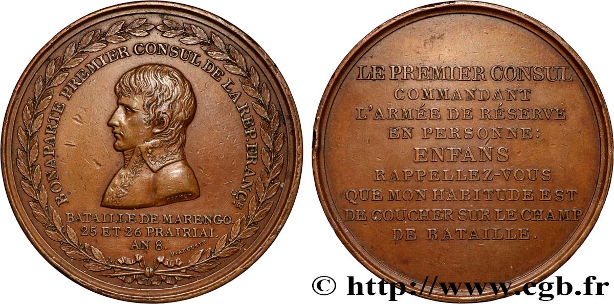 CONSULAT Médaille, Bataille de Marengo TB+