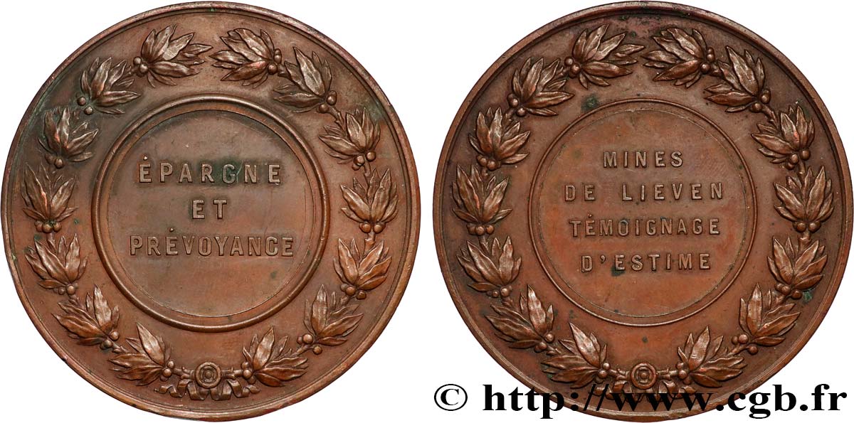 SAVINGS BANKS / CAISSES D ÉPARGNE Médaille, Caisse d’Épargne et de prévoyance des mines de Liévin XF