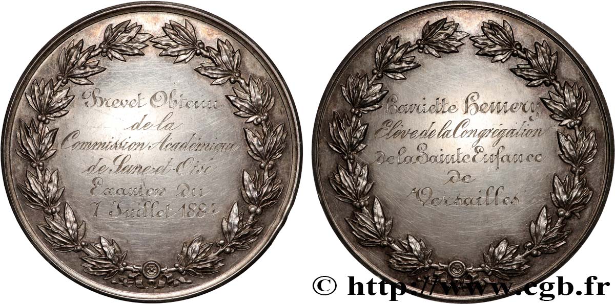 III REPUBLIC Médaille, Obtention du Brevet AU