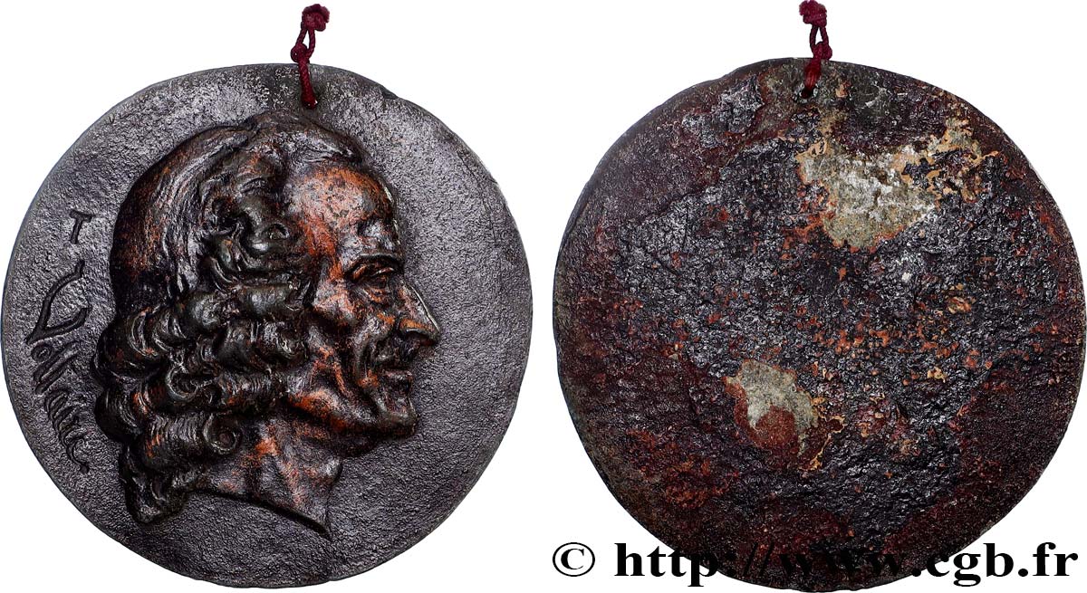 LITTÉRATURE : ÉCRIVAINS/ÉCRIVAINES - POÈTES Large médaille, Voltaire TTB