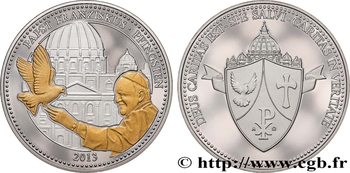 VATIKANSTAAT UND KIRCHENSTAAT Médaille, Pape François fST