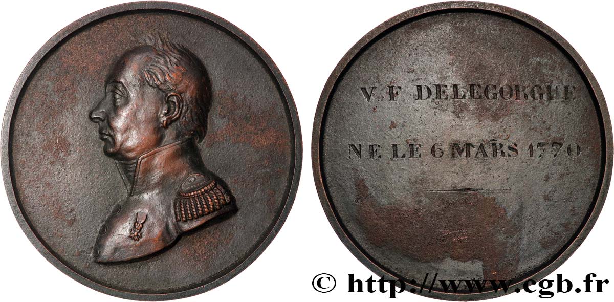 VARIOUS CHARACTERS Médaille, Virgile François Delegorgue AU