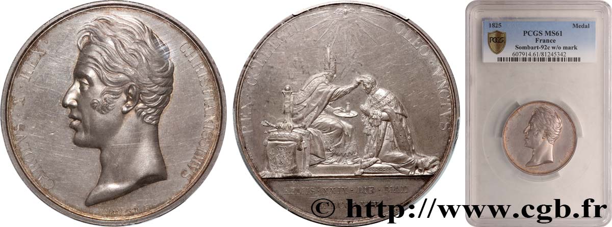 KARL X Médaille, Sacre de Charles X VZ61