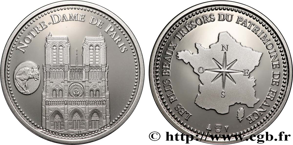 MONUMENTS ET HISTOIRE Médaille, Notre-Dame de Paris SPL