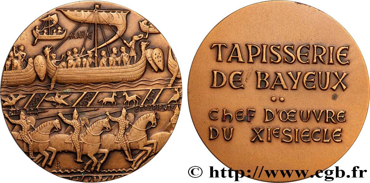 FUNFTE FRANZOSISCHE REPUBLIK Médaille, Tapisserie de Bayeux VZ