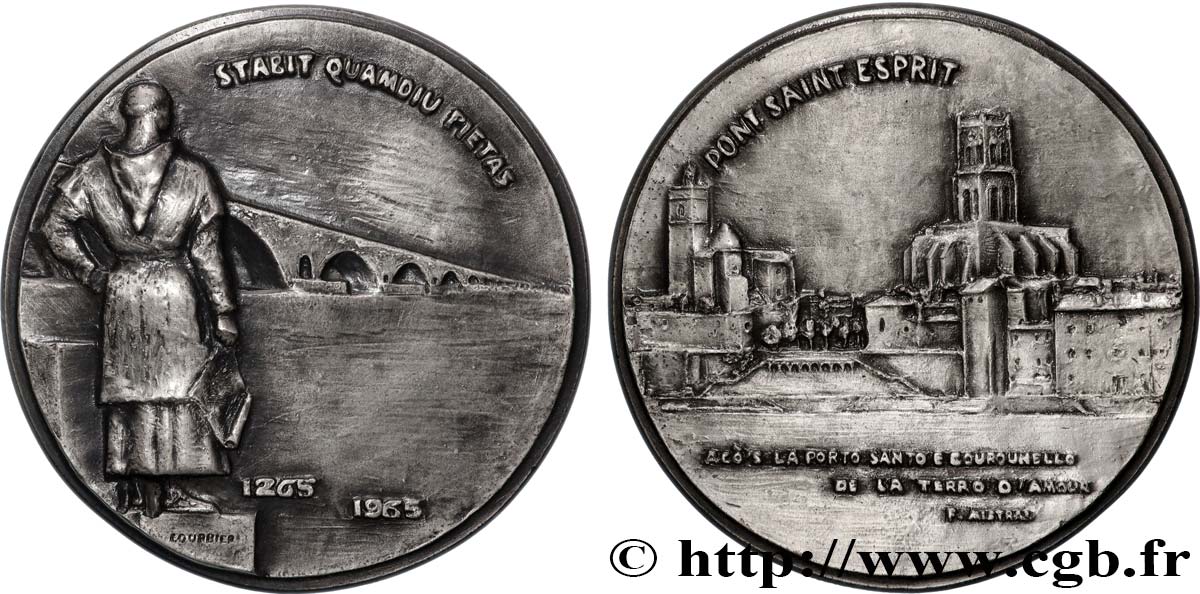 FUNFTE FRANZOSISCHE REPUBLIK Médaille, Pont Saint Esprit, n°7 fVZ