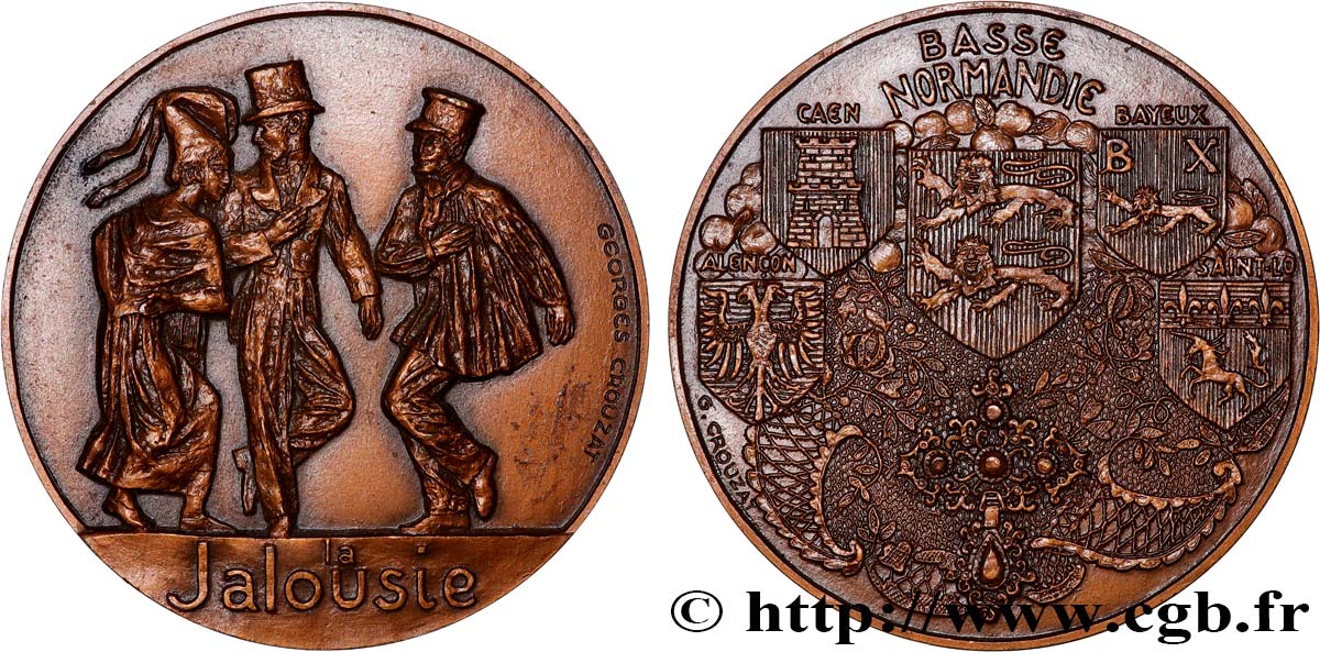 V REPUBLIC Médaille, La Basse-Normandie et la danse de la jalousie AU/AU