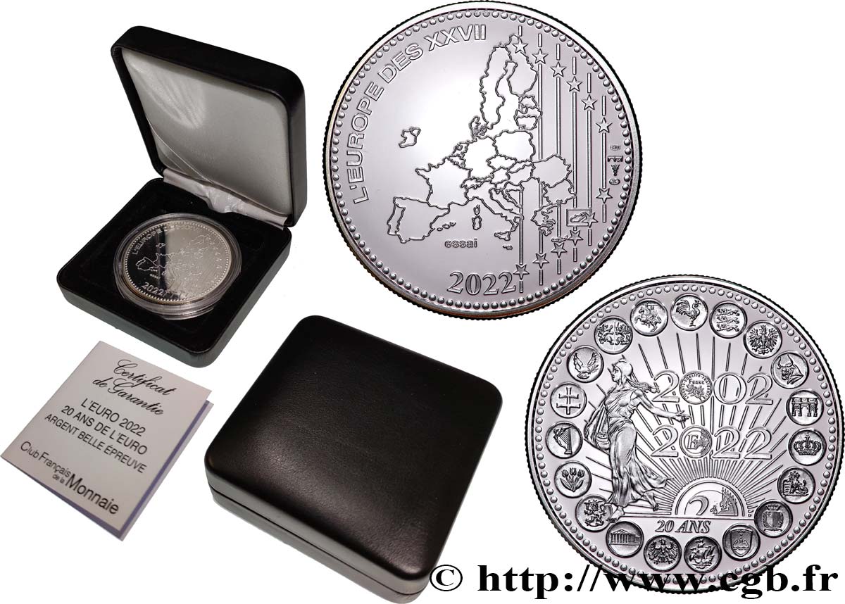 EUROPA Médaille, Essai, 20 ans de l’Euro Proof set