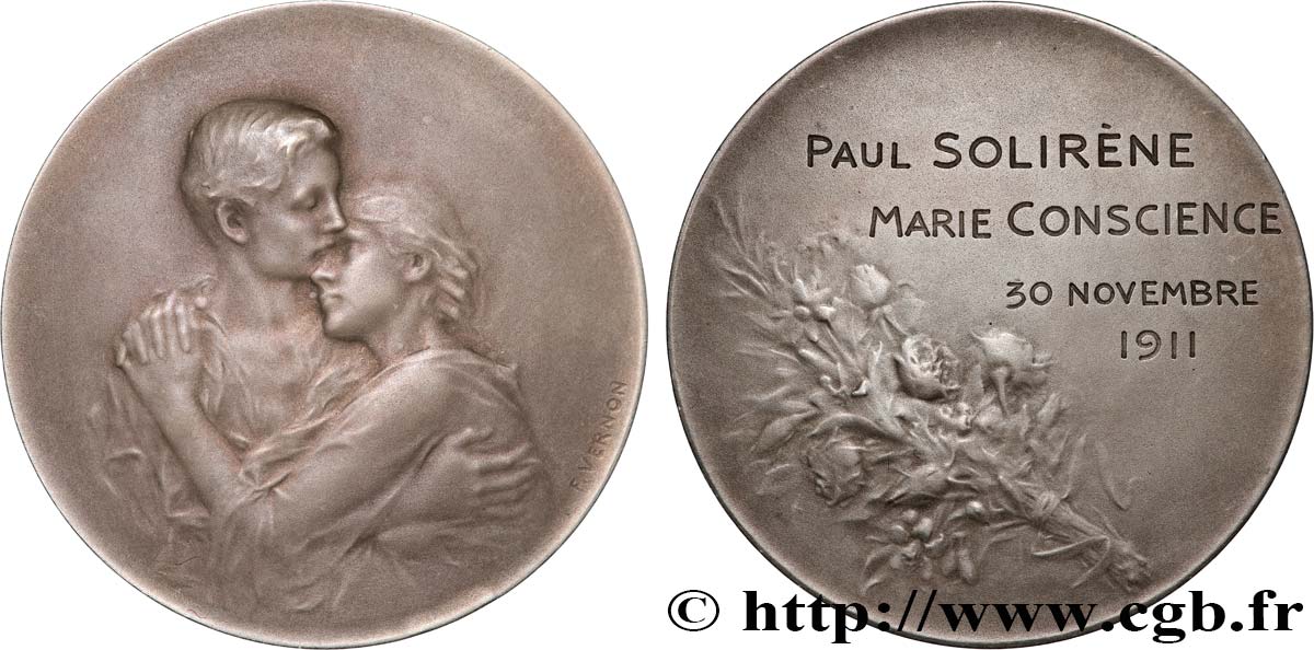 AMOUR ET MARIAGE Médaille de mariage AU