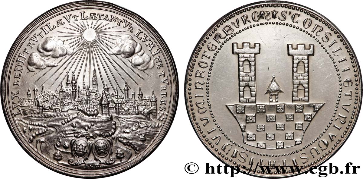 ALEMANIA Médaille, Rothenburg MBC+