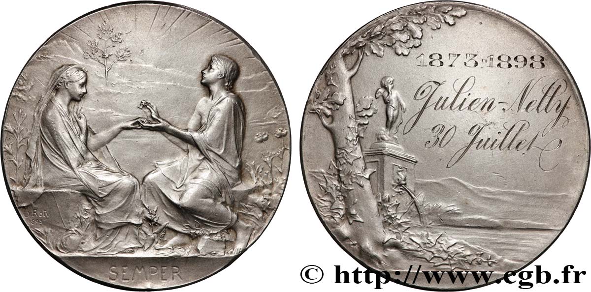 LOVE AND MARRIAGE Médaille, Semper, Noces d’argent AU