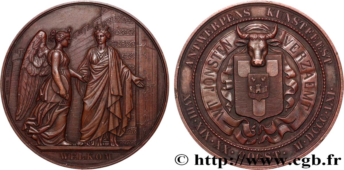 BELGIUM - KINGDOM OF BELGIUM - LEOPOLD I Médaille, Festival d’art AU