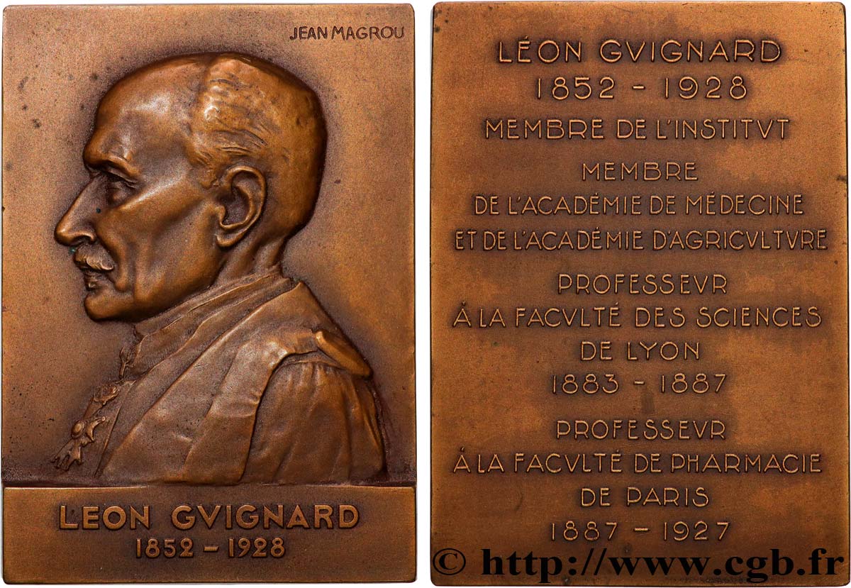 TROISIÈME RÉPUBLIQUE Plaquette, Léon Guignard TTB+