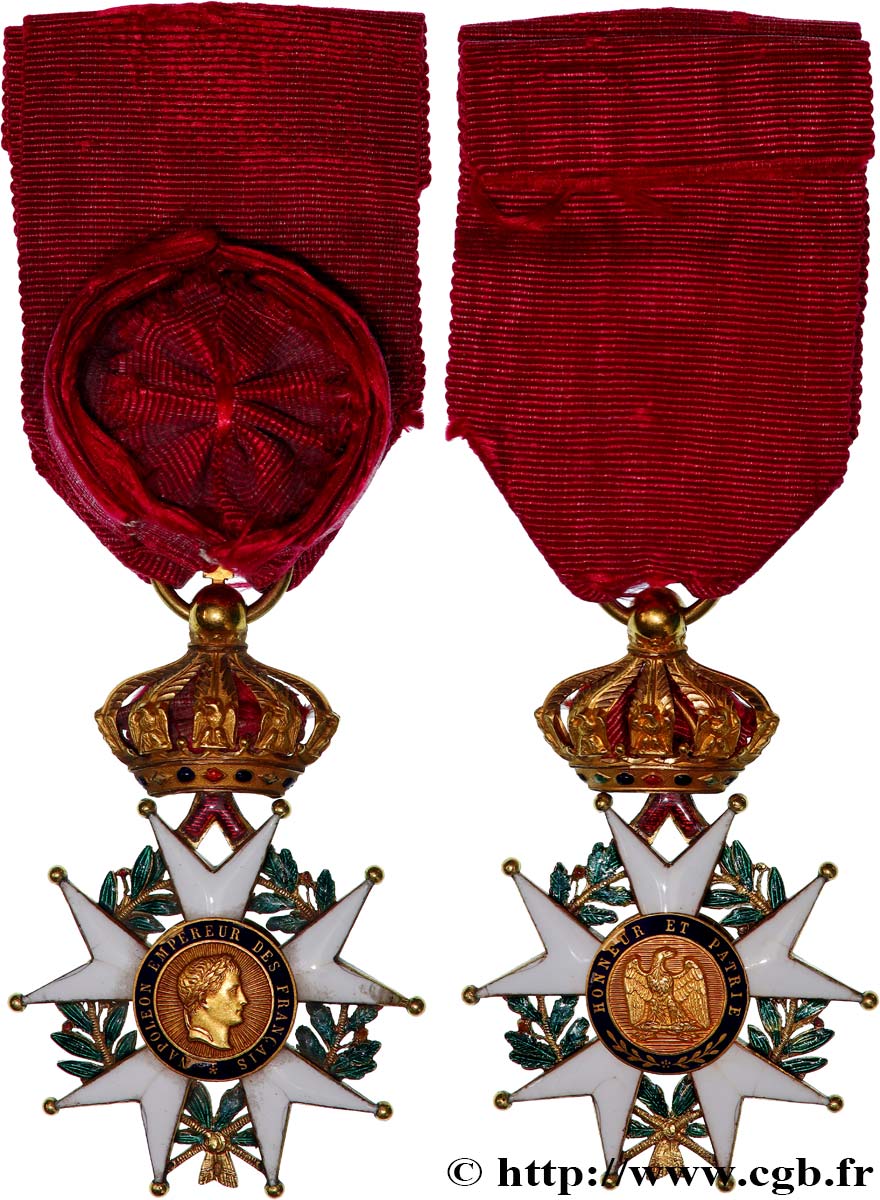 SECOND EMPIRE Médaille, Légion d’honneur, Croix d’officier, modèle second empire AU