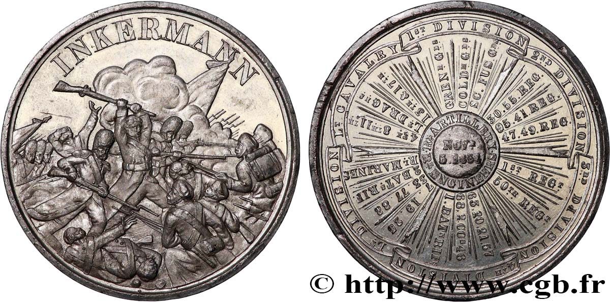 GROßBRITANNIEN - VICTORIA Médaille, Bataille d’Inkermann fVZ
