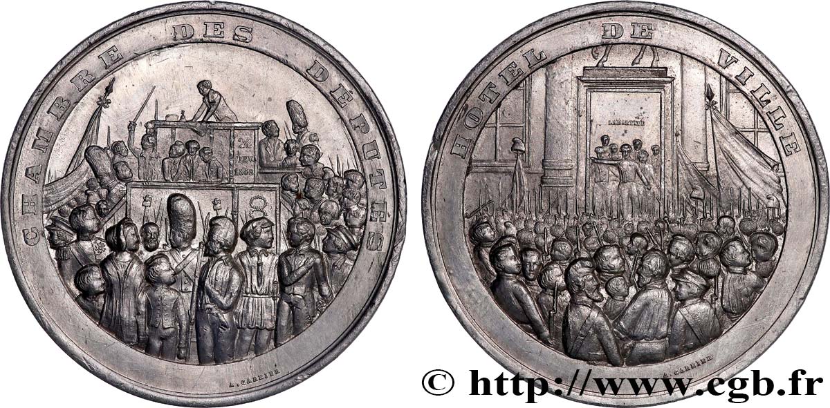 SECOND REPUBLIC Médaille, Formation du gouvernement provisoire XF