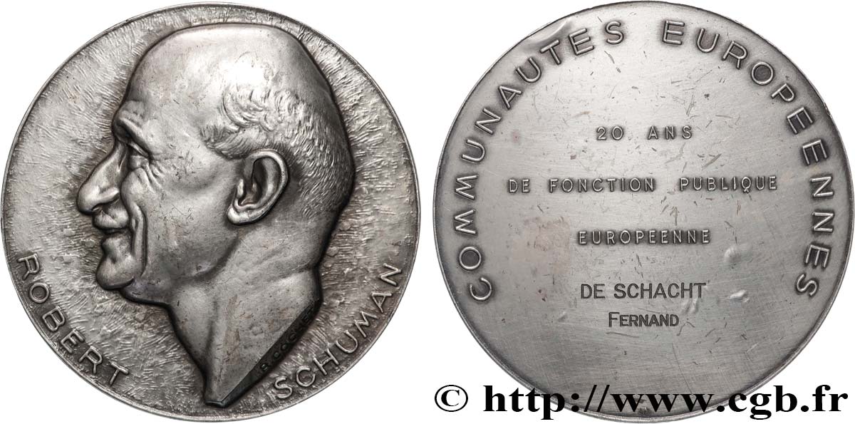 V REPUBLIC Médaille, Robert Schuman AU