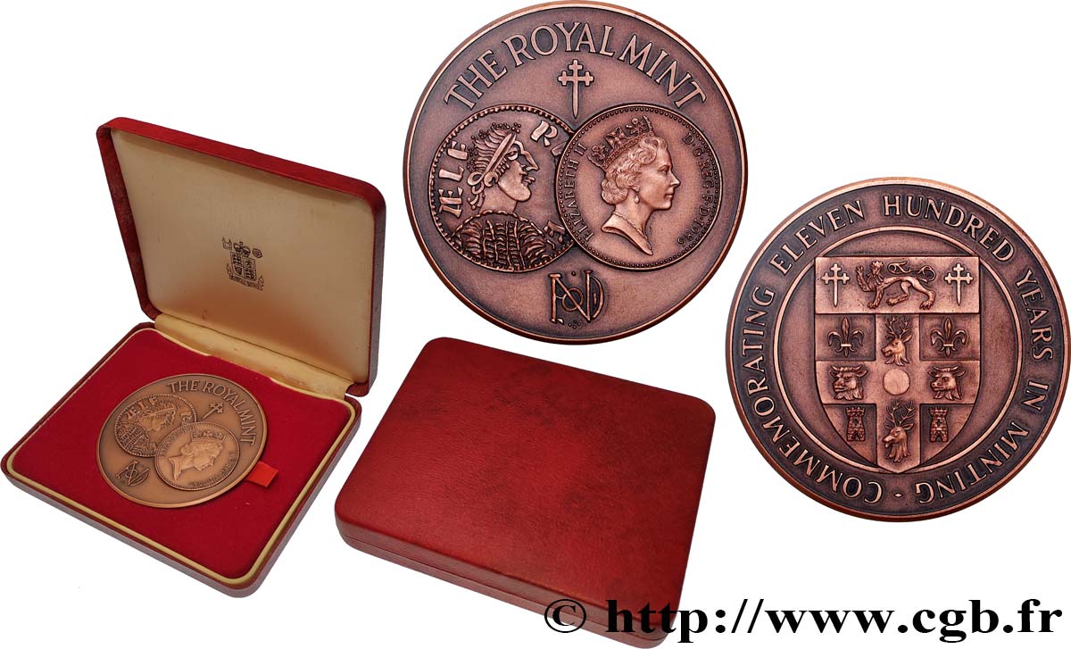 GREAT-BRITAIN - ELIZABETH II Médaille, 1100 ans de la Royal Mint AU