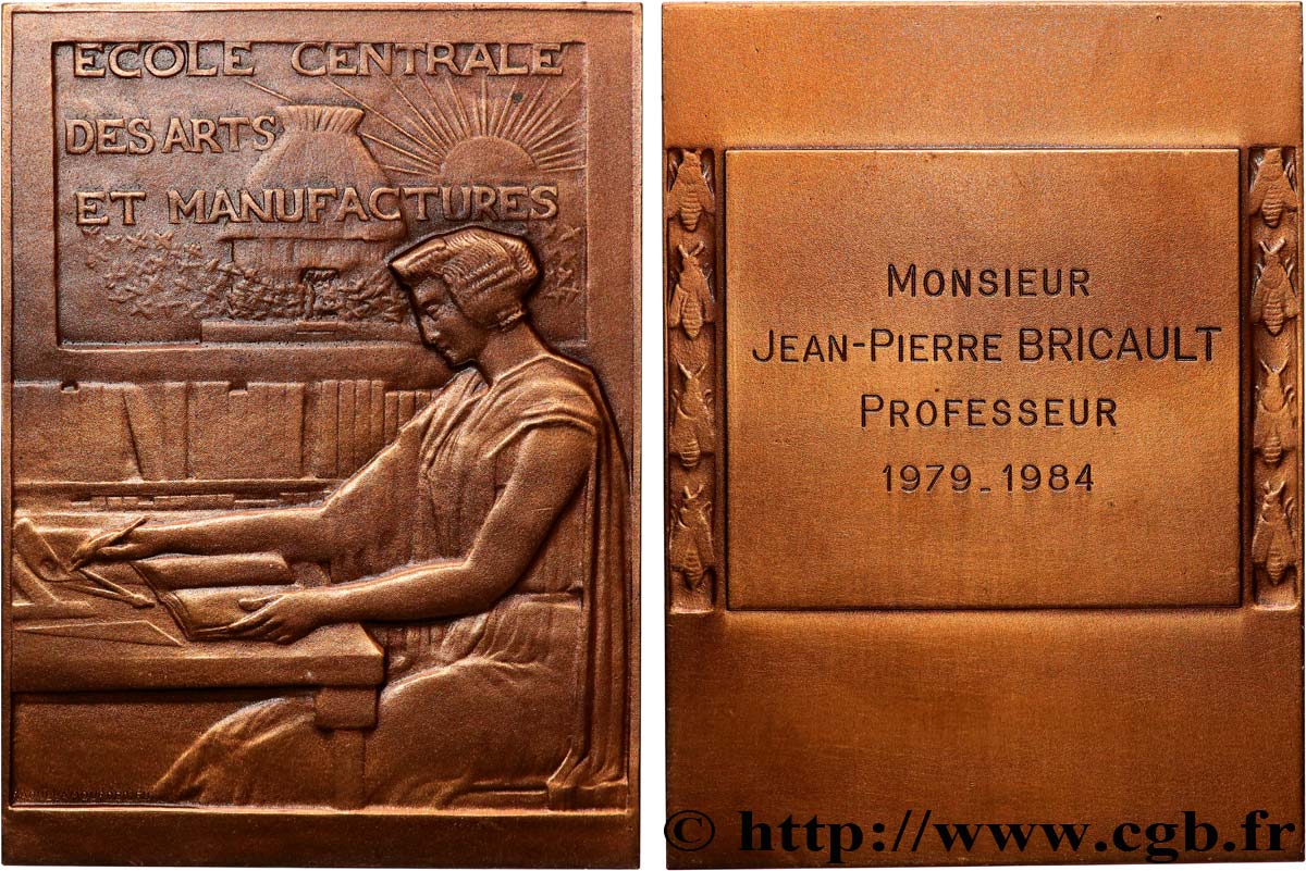 V REPUBLIC Plaque, École centrale des arts et manufacture AU