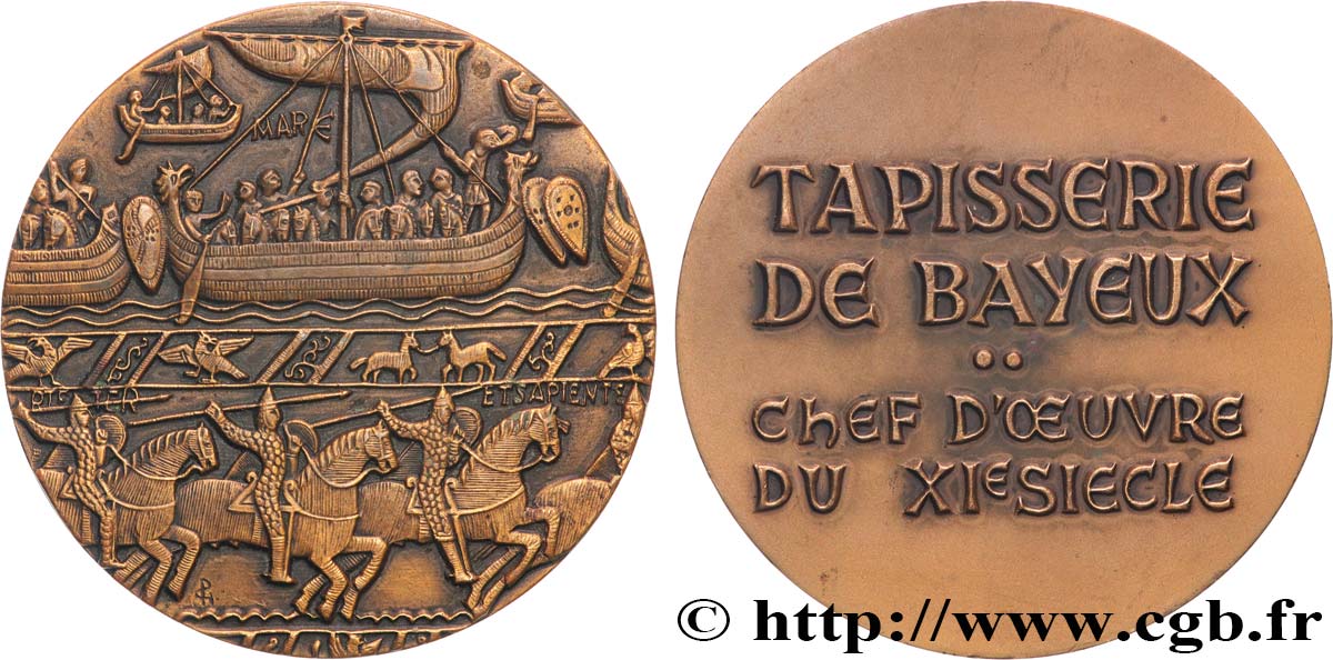 V REPUBLIC Médaille, Tapisserie de Bayeux AU