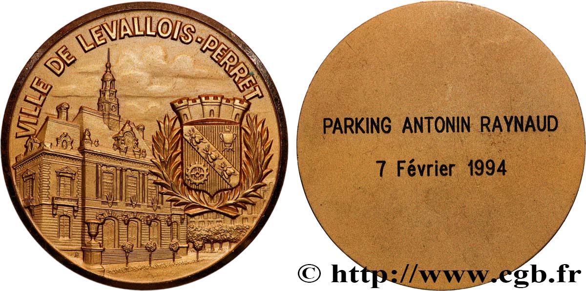 QUINTA REPUBLICA FRANCESA Médaille, Parking Antonin Raynaud EBC