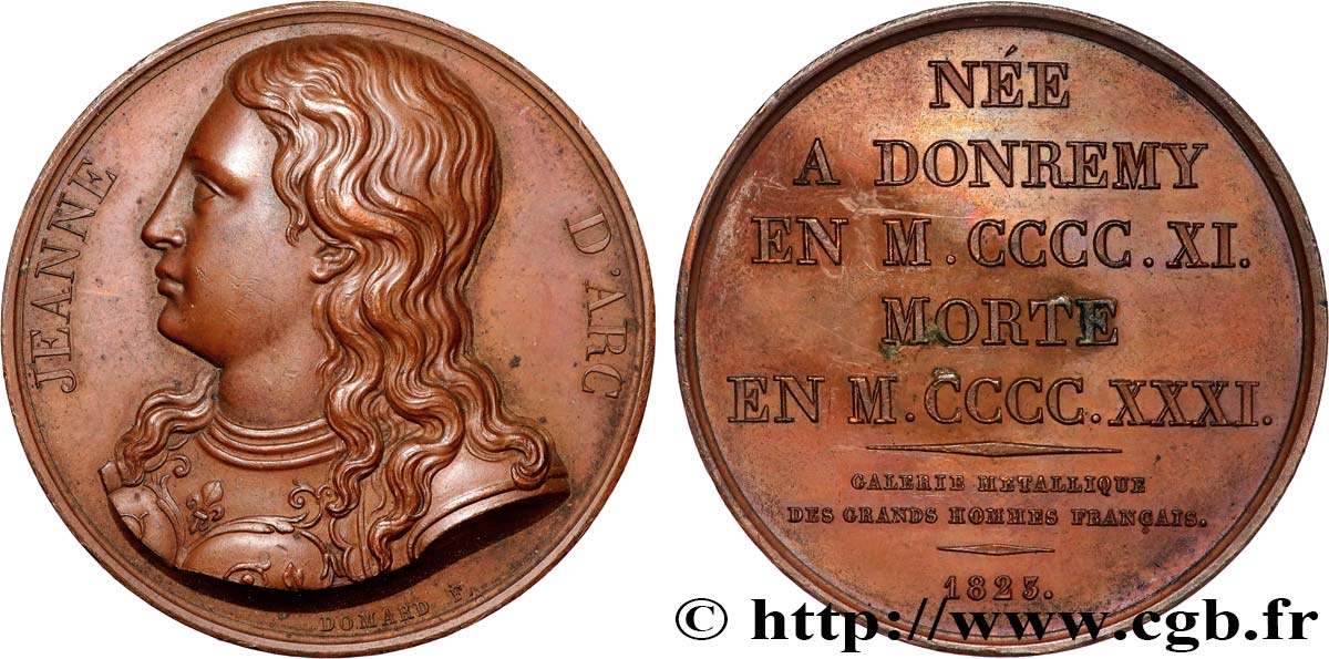 GALERIE MÉTALLIQUE DES GRANDS HOMMES FRANÇAIS Médaille, Jeanne d&nbsp;Arc q.SPL