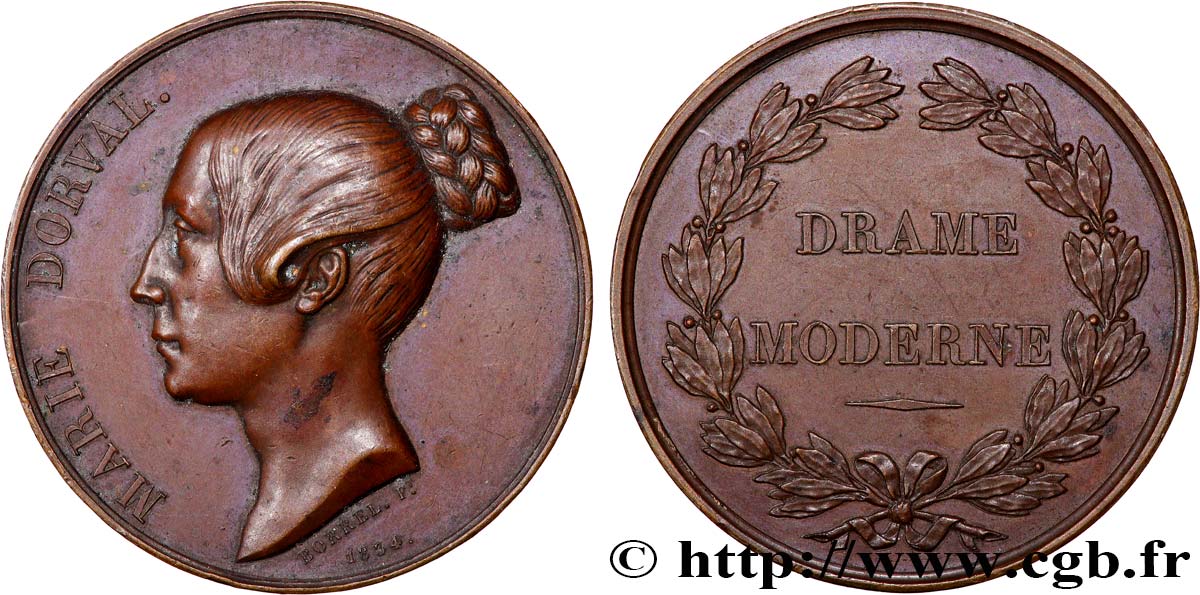 LUIGI FILIPPO I Médaille, Marie Dorval BB/q.SPL