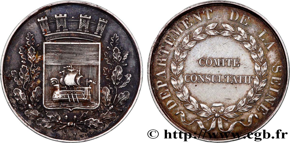 LUIGI FILIPPO I Médaille, Comité consultatif, département de la Seine BB/q.SPL