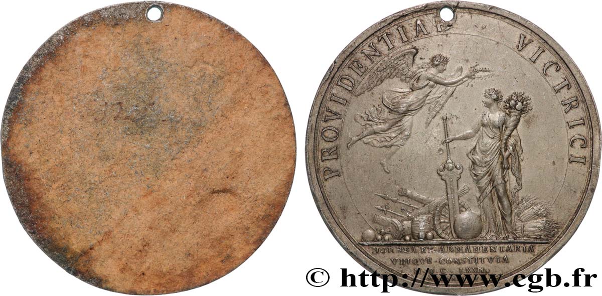 LOUIS XIV  THE SUN KING  Médaille, Les magasins de guerre, tirage uniface du revers SS