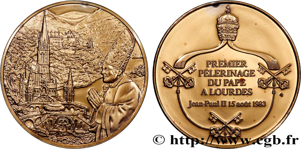 JEAN-PAUL II (Karol Wojtyla) Médaille, Premier pèlerinage du pape VZ