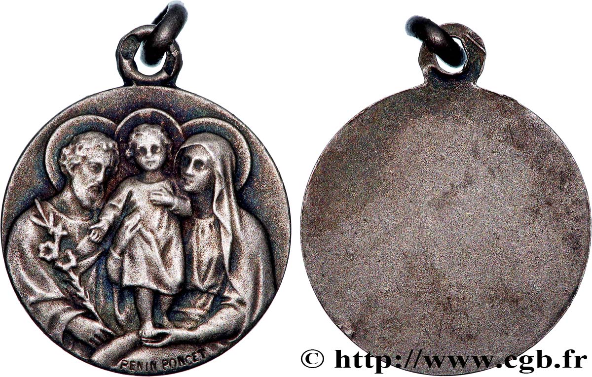 QUINTA REPUBBLICA FRANCESE Médaille, La sainte famille q.SPL