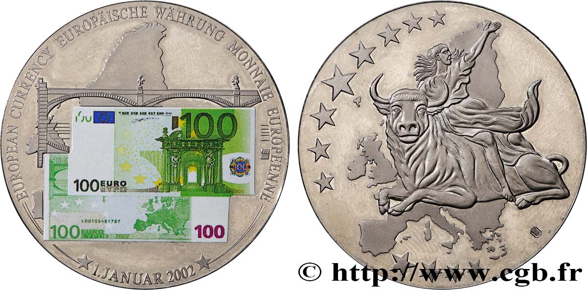 EUROPE Médaille, Monnaie européenne, France TTB+