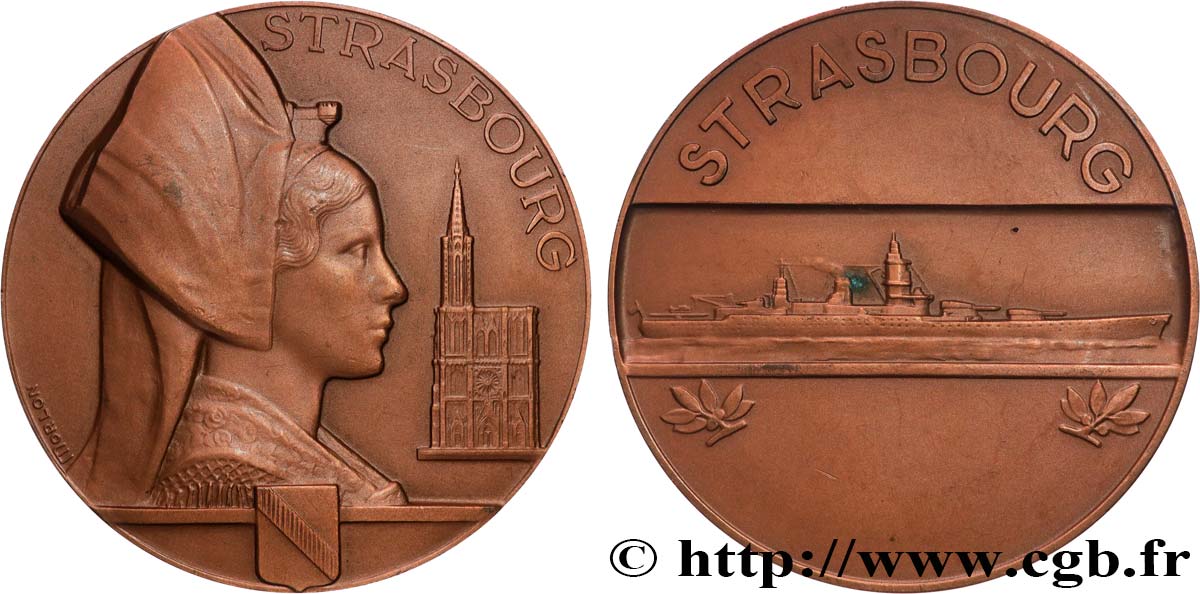 V REPUBLIC Médaille de récompense, Strasbourg AU