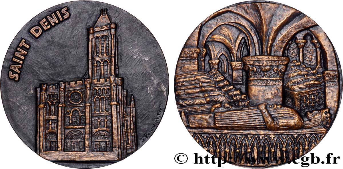 BUILDINGS AND HISTORY Médaille, Basilique Cathédrale Saint Denis VZ