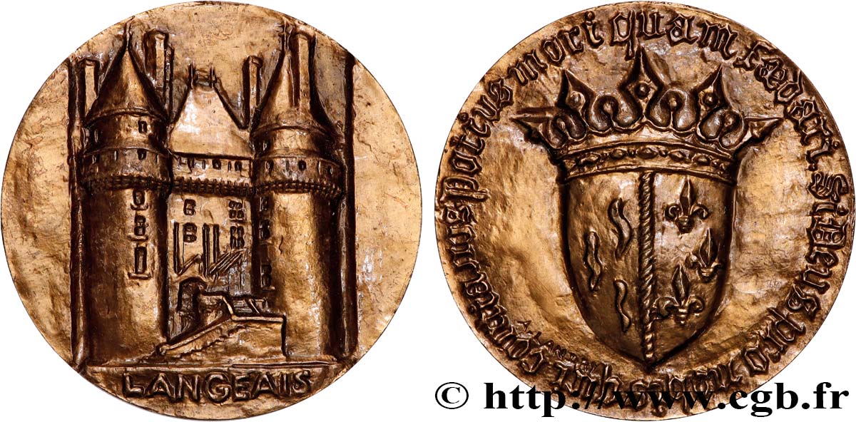 MONUMENTS ET HISTOIRE Médaille, Château de Langeais SUP