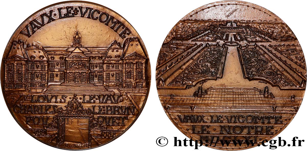 MONUMENTS ET HISTOIRE Médaille, Vaux-le-Vicomte SUP