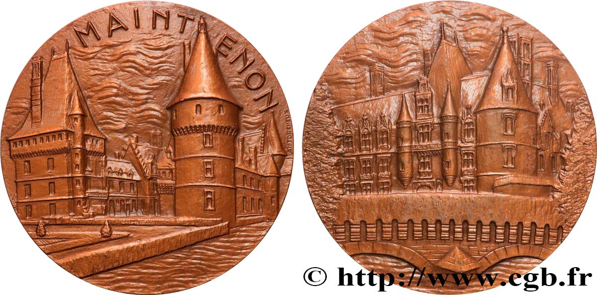 QUINTA REPUBLICA FRANCESA Médaille, Château de Maintenon EBC