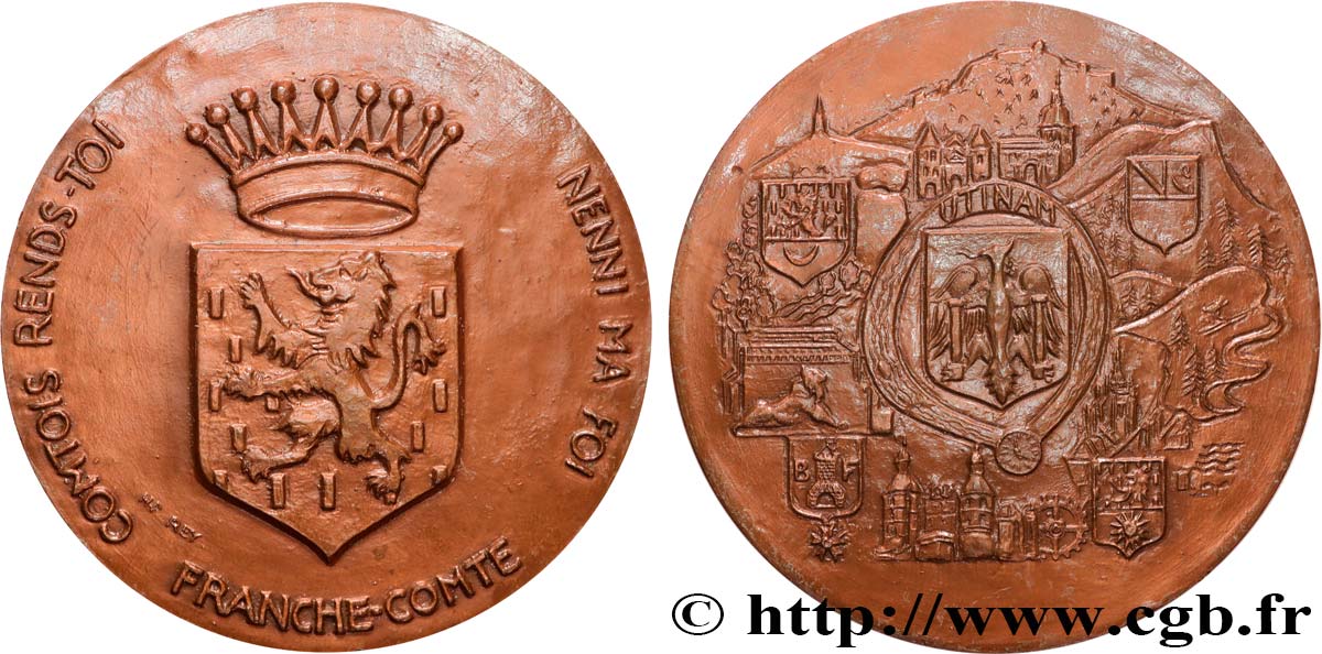 QUINTA REPUBBLICA FRANCESE Médaille, Franche-comté SPL