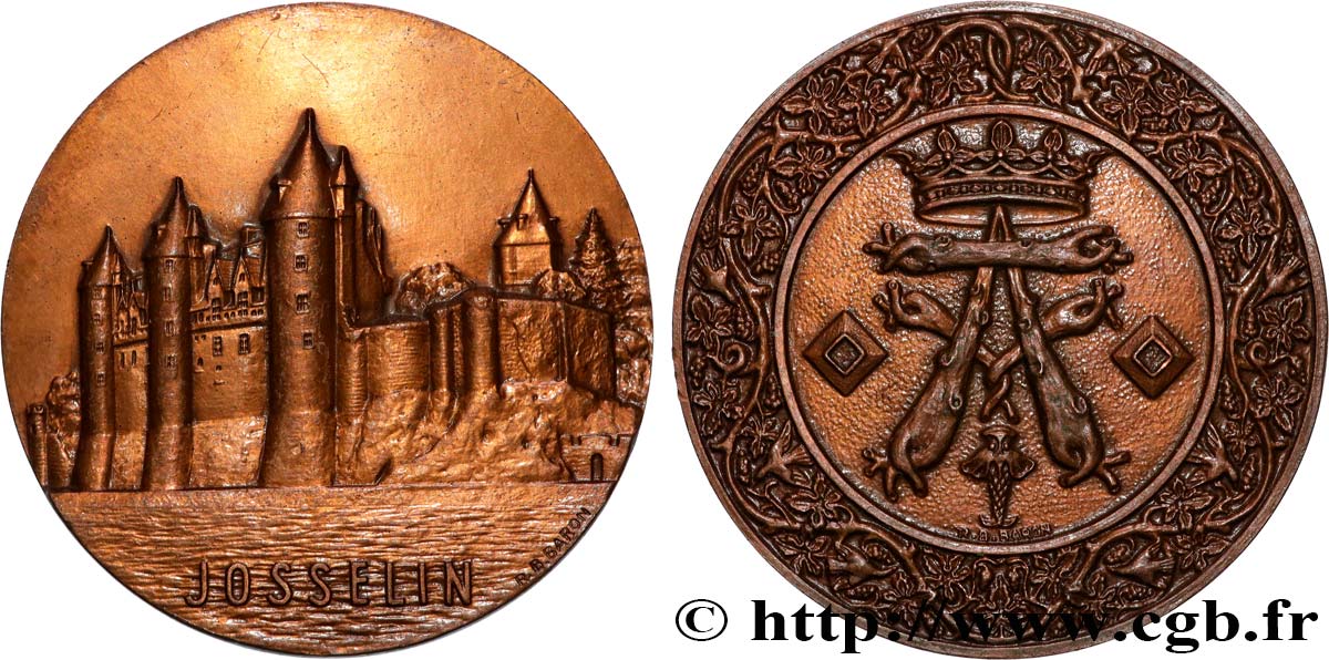 BUILDINGS AND HISTORY Médaille, Château de Josselin q.SPL