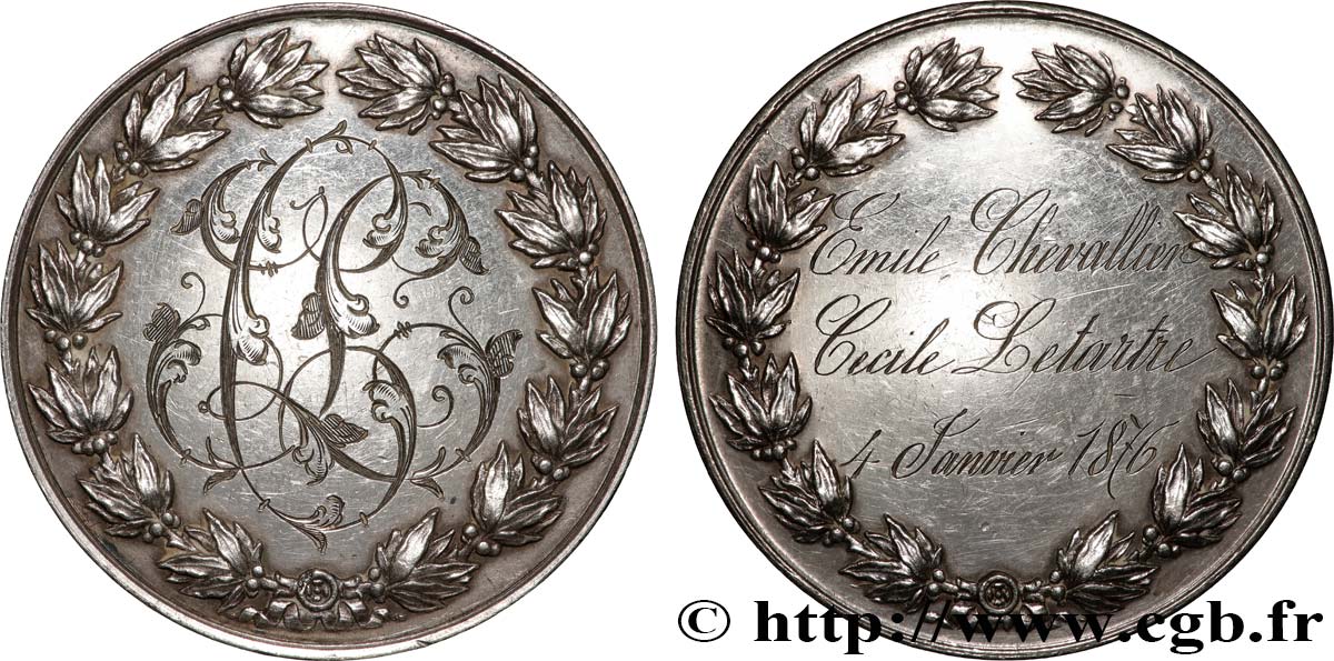 AMOUR ET MARIAGE Médaille de mariage SS