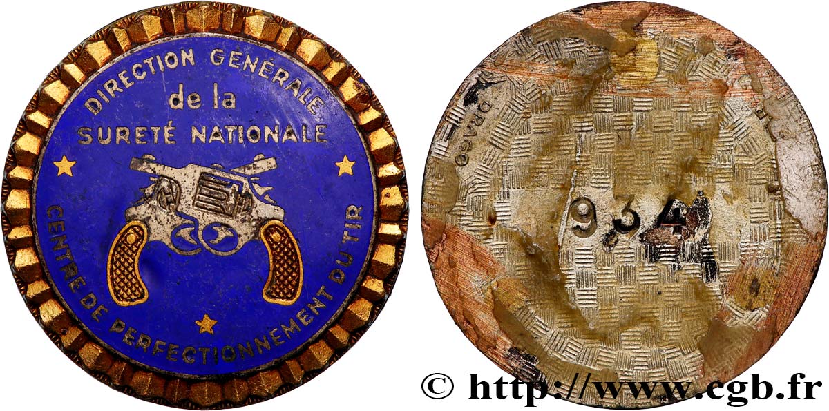 QUINTA REPUBBLICA FRANCESE Médaille, Direction générale de la Sureté Nationale SPL